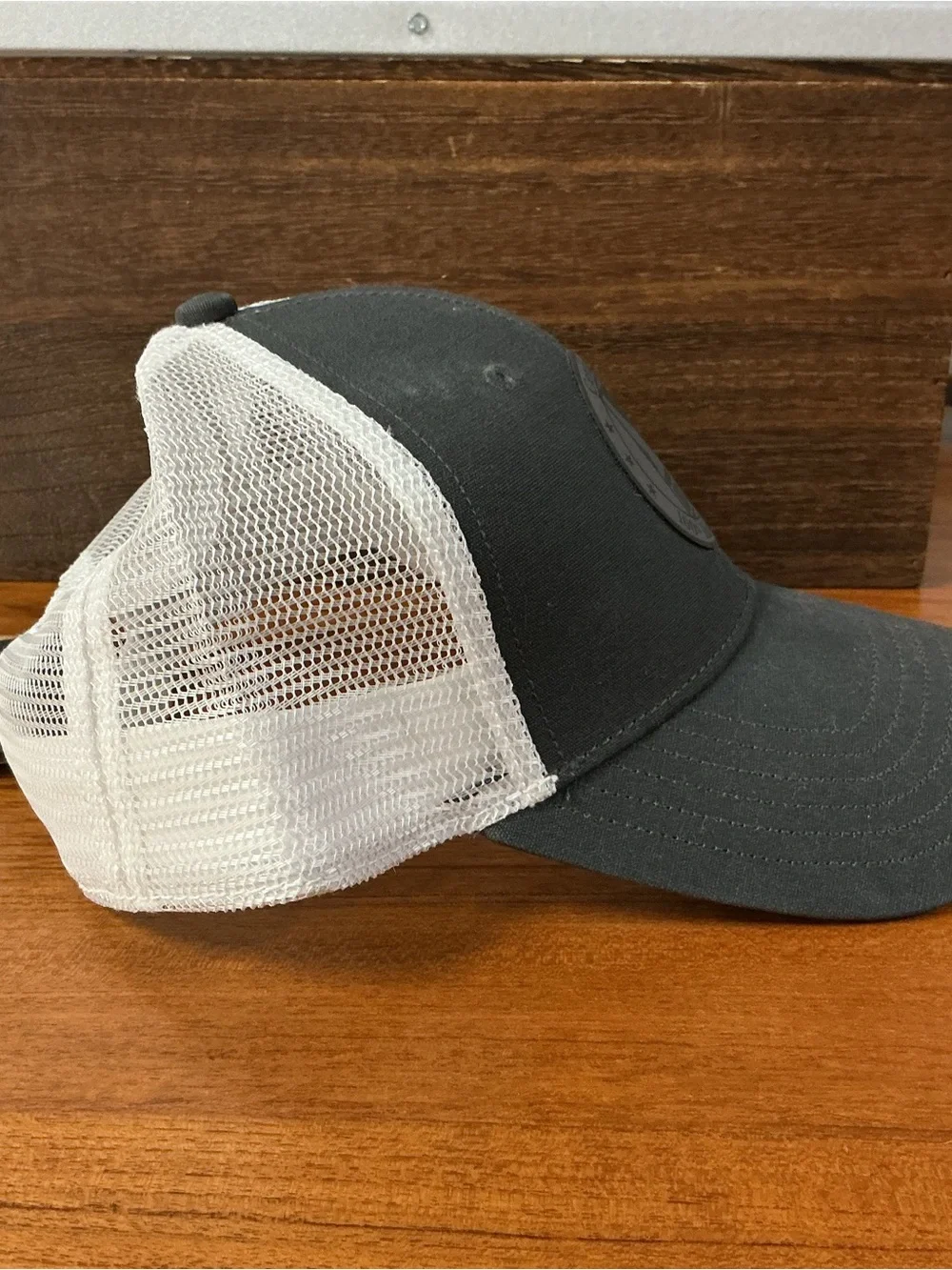 The North Face 100% Certified Idaho Potatoes Gray Snap Back Trucker Cap One Size